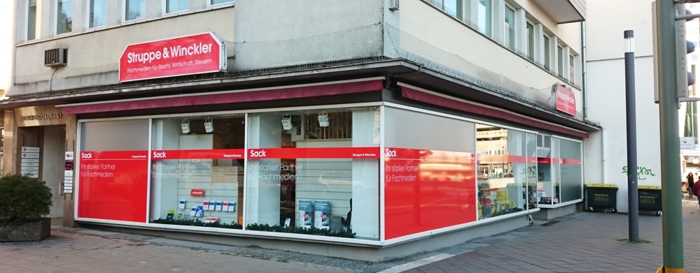 Außenansicht der Fachbuchhandlung Struppe & Winkler, Bielefeld