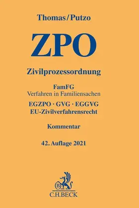 Thomas / Putzo / Reichold | Zivilprozessordnung ZPO - Vorauflage, kann leichte Gebrauchsspuren aufweisen. Sonderangebot ohne Rückgaberecht. Nur so lange der Vorrat reicht. | Buch | 200-510551920-2 | sack.de