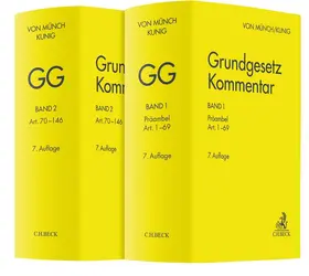 Münch / Kunig / Kämmerer | Grundgesetz-Kommentar 2 Bände, Gesamtabnahmeverpflichtung - Mängelexemplar, kann leichte Gebrauchsspuren aufweisen. Sonderangebot ohne Rückgaberecht. Nur so lange der Vorrat reicht. | Buch | 200-510564161-3 | sack.de