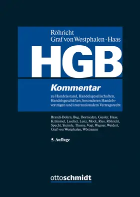 Röhricht / Westphalen / Haas |  Handelsgesetzbuch: HGB - Vorauflage, kann leichte Gebrauchsspuren aufweisen. Sonderangebot ohne Rückgaberecht. Nur so lange der Vorrat reicht. | Buch |  Sack Fachmedien