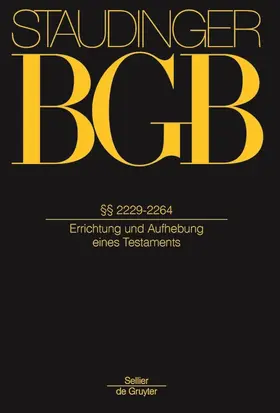 Baumann / Baldus | Kommentar zum Bürgerlichen Gesetzbuch BGB: Buch 5 Erbrecht: §§ 2229-2264 (Testament 3) Errichtung und Aufhebung eines Testaments - Mängelexemplar, kann leichte Gebrauchsspuren aufweisen. Sonderangebot ohne Rückgaberecht. Nur so lange der Vorrat reicht. | Buch | 200-510564965-7 | sack.de