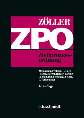 Zöller | Zivilprozessordnung: ZPO - Vorauflage, kann leichte Gebrauchsspuren aufweisen. Sonderangebot ohne Rückgaberecht. Nur so lange der Vorrat reicht. | Buch | 200-510580606-7 | sack.de