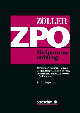 Zöller | Zivilprozessordnung: ZPO - Vorauflage, kann leichte Gebrauchsspuren aufweisen. Sonderangebot ohne Rückgaberecht. Nur so lange der Vorrat reicht. | Buch | 200-510580606-7 | sack.de