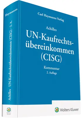 Achilles |  UN-Kaufrechtsübereinkommen (CISG) - Mängelexemplar, kann leichte Gebrauchsspuren aufweisen. Sonderangebot ohne Rückgaberecht. Nur so lange der Vorrat reicht. | Buch |  Sack Fachmedien