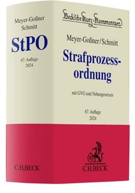 Meyer-Goßner / Schmitt |  Strafprozessordnung StPO - Vorauflage, kann leichte Gebrauchsspuren aufweisen. Sonderangebot ohne Rückgaberecht. Nur so lange der Vorrat reicht. | Buch |  Sack Fachmedien