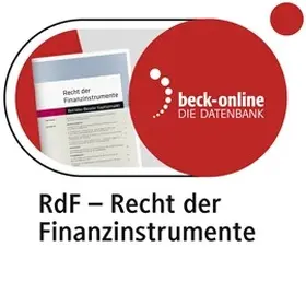 beck-online. RdF | Verlag C. H. Beck GmbH & Co. KG | Datenbank | sack.de