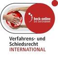  beck-online. Verfahrens- und Schiedsrecht INTERNATIONAL | Datenbank |  Sack Fachmedien