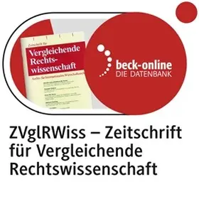 beck-online. ZVglRWiss | Verlag C. H. Beck GmbH & Co. KG | Datenbank | sack.de
