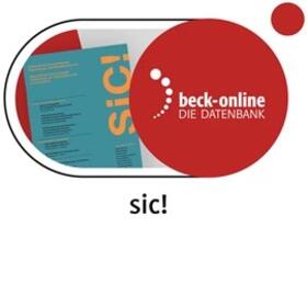 beck-online. sic! | C.H.Beck | Datenbank | sack.de