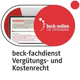  beck-fachdienst. Vergütungs- und Kostenrecht | Datenbank |  Sack Fachmedien
