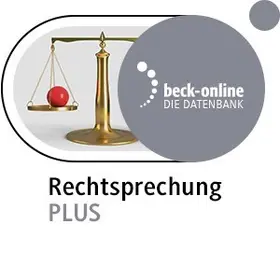  beck-online. Rechtsprechung PLUS | Datenbank |  Sack Fachmedien