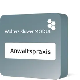  Wolters Kluwer Modul Anwaltspraxis | Datenbank |  Sack Fachmedien