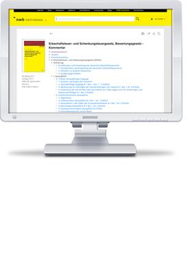 Erbschaft- und Schenkungsteuergesetz, Bewertungsgesetz (Auszug), Kommentar online | NWB Verlag | Datenbank | sack.de