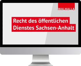 Recht des öffentlichen Dienstes Sachsen-Anhalt | Walhalla | Datenbank | sack.de