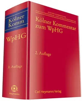 Kölner Kommentar zum WpHG | Carl Heymanns Verlag | Datenbank | sack.de
