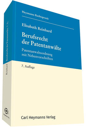 Berufsrecht der Patentanwälte | Carl Heymanns Verlag | Datenbank | sack.de
