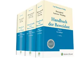  Handbuch der Beweislast (Bundle Bände 1-3) | Datenbank |  Sack Fachmedien