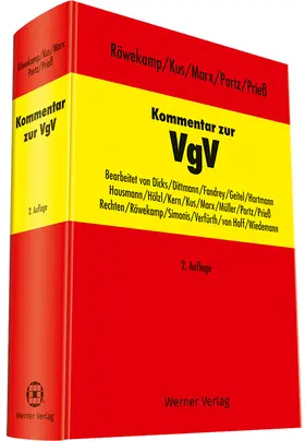 Röwekamp u.a. |  Kommentar zur VgV | Datenbank |  Sack Fachmedien