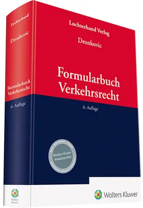 Dronkovic |  Formularbuch Verkehrsrecht | Datenbank |  Sack Fachmedien
