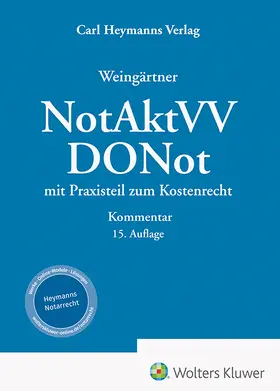 Weingärtner u.a. |  Weingärtner, NotAktVV / DONot-Kommentar | Datenbank |  Sack Fachmedien