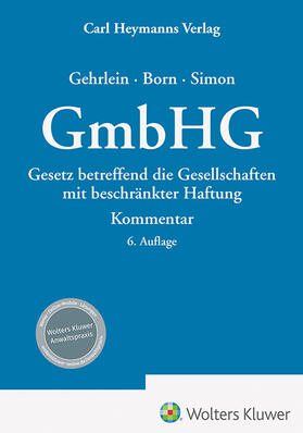 Gehrlein u.a. |  GmbHG - Kommentar | Datenbank |  Sack Fachmedien