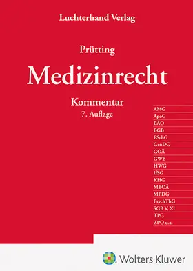 Medizinrecht - Kommentar | Luchterhand Verlag | Datenbank | sack.de