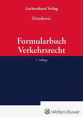 Formularbuch Verkehrsrecht | Luchterhand Verlag | Datenbank | www.sack.de