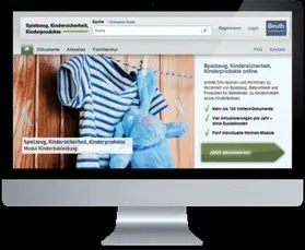 Spielzeug, Kindersicherheit, Kinderprodukte online - Modul Kinderbekleidung online | DIN Media | Datenbank | sack.de