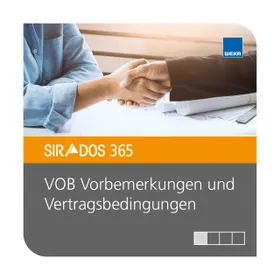  SIRADOS 365 VOB Vorbemerkungen und Vertragsbedingungen | Datenbank |  Sack Fachmedien
