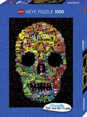  Doodle Skull Puzzle 1000 Teile | Sonstiges |  Sack Fachmedien