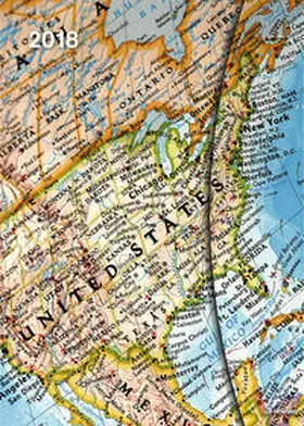 teNeues |  World Maps 2018 Magneto Diary large | Sonstiges |  Sack Fachmedien
