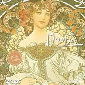 NEUMANN | N NEUMANNVERLAGE - Mucha 2025 Broschürenkalender, 30x30cm, Wandkalender mit Abbildungen von Alfons Mucha, Mondphasen, viel Platz für Notizen und internationale Feiertage/Kalendarium | Sonstiges | 400-272599413-4 | sack.de