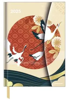 NEUMANN | N NEUMANNVERLAGE - Japanese Papers 2025 Diary, 16x22cm, Taschenkalender mit Magnetverschluss und Lesebändchen, Tasche für Visitenkarte, Jahres- und Monatsübersicht und internationales Kalendarium | Sonstiges | 400-272599467-7 | www.sack.de