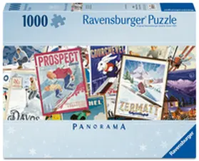  Erwachsenenpuzzle 1000 Teile - Vintage Ski-Poster | Sonstiges |  Sack Fachmedien