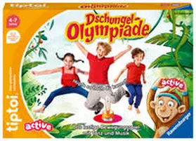 Haferkamp |  Ravensburger tiptoi® ACTIVE Spiel 00129, Dschungel-Olympiade, Bewegungsspiel ab 4 Jahre für 1-6 Spieler | Sonstiges |  Sack Fachmedien