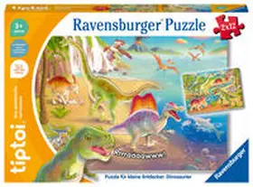  tiptoi® Puzzle für kleine Entdecker: Dinosaurier - 2x12 Teile | Sonstiges |  Sack Fachmedien