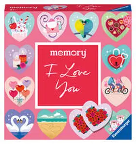 Hurter |  Ravensburger moments memory® I love you - 22398 - Ravensburger Spieleklassiker - 24 in Herzform gestanzte Kartenpaare sagen: Ich hab dich lieb | Sonstiges |  Sack Fachmedien