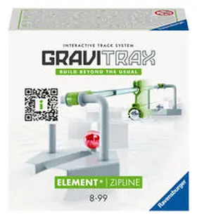  Ravensburger GraviTrax Element Zipline -Zubehör für das Kugelbahnsystem. Kombinierbar mit allen GraviTrax Produktlinien, Starter-Sets, Extensions & Elements, Konstruktionsspielzeug ab 8 Jahren. | Sonstiges |  Sack Fachmedien
