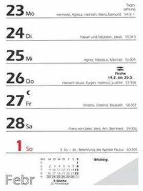 Trötsch Verlag GmbH & Co. KG |  Wochenabreisskalender mit Rückseitentexten 2019. Nr. 325-0000 | Sonstiges |  Sack Fachmedien