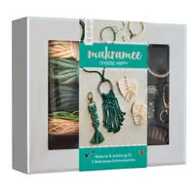 Kirsch |  Makramee-Schmuckset "Choose Happy" (Petrol/Natur) | Sonstiges |  Sack Fachmedien