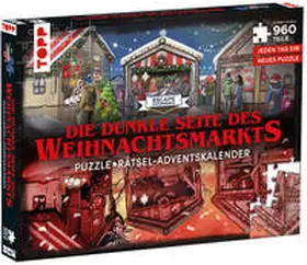 Pieper |  Puzzle-Rätsel-Adventskalender: Die dunkle Seite des Weihnachtsmarkts - 24 Puzzles mit insgesamt 960 Teilen | Sonstiges |  Sack Fachmedien