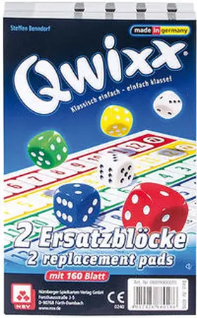 Benndorf / NSV - Nürnberger Spielkarten Verlag |  Qwixx Zusatzblöcke (2 Stück) | Sonstiges |  Sack Fachmedien