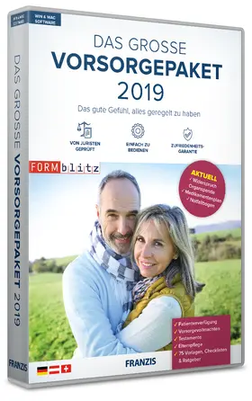 FORMBLITZ |  Das große Vorsorgepaket 2019 | Sonstiges |  Sack Fachmedien