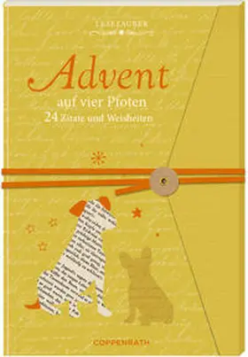 Niessen |  Briefbuch Advent auf vier Pfoten - 24 Zitate und Weisheiten | Buch |  Sack Fachmedien