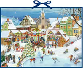  Weihnachtsmarkt im Dorf Wand-Adventskalender | Sonstiges |  Sack Fachmedien