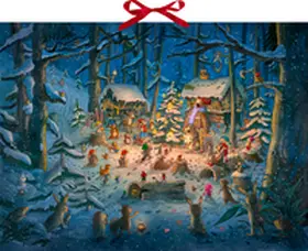  Wand-Adventskalender - Tierischer Chor im Winterwald | Sonstiges |  Sack Fachmedien