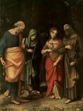  Correggio - Vier Heilige, von links: Hl. Petrus, Hl. Martha, Hl. Maria Magdalena, Hl. Leonhard - 500 Teile (Puzzle) | Sonstiges |  Sack Fachmedien