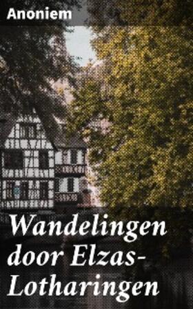 Anoniem |  Wandelingen door Elzas-Lotharingen | eBook | Sack Fachmedien