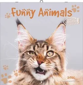 Neumann |  Funny Animals 2026  - Wand-Kalender - Broschüren-Kalender - 30x30 - 30x60 geöffnet | Sonstiges |  Sack Fachmedien