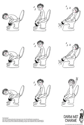 Enders |  Plakat, "Darm mit Charme", Schaukelhocken | Sonstiges |  Sack Fachmedien